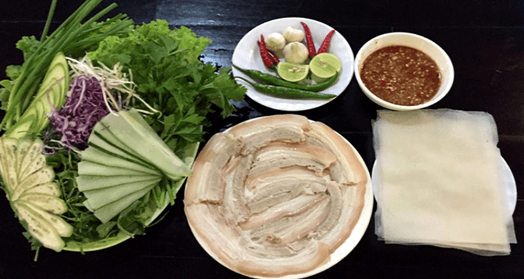 Ăn gì ở Đà Nẵng - bánh tráng thịt heo