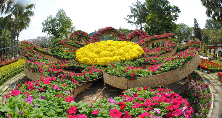 Công viên văn hóa Đầm Sen - bồn hoa