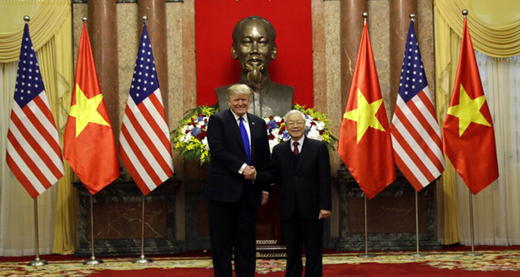 Chủ tịch nước Nguyễn Phú Trọng và Tổng thống Mỹ Donald Trump
